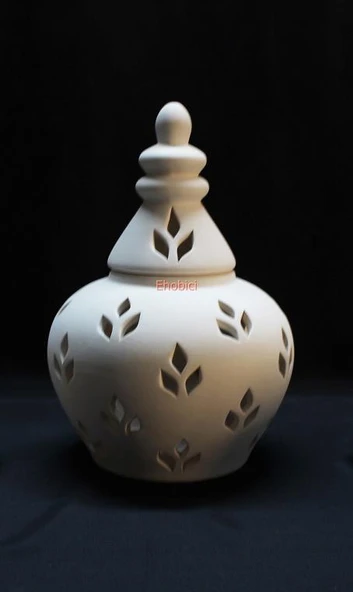 Seramik Sarmaşık Kavuk Küp 27cm O-13 ürün görseli 1