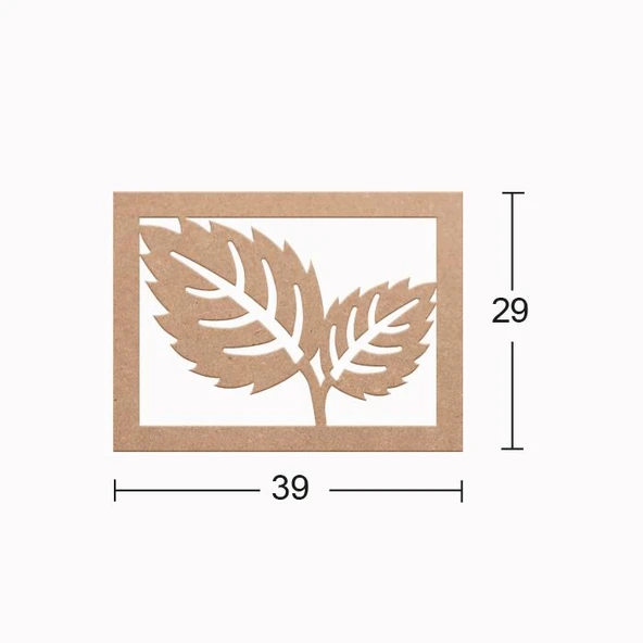 Ahşap Yapraklı Pano DS-018 ürün görseli 1