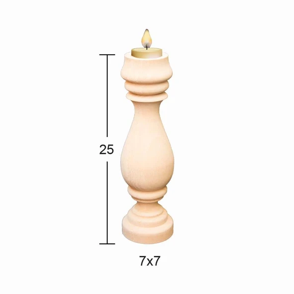 Ahşap Şamdan ŞA-50 ürün görseli 1