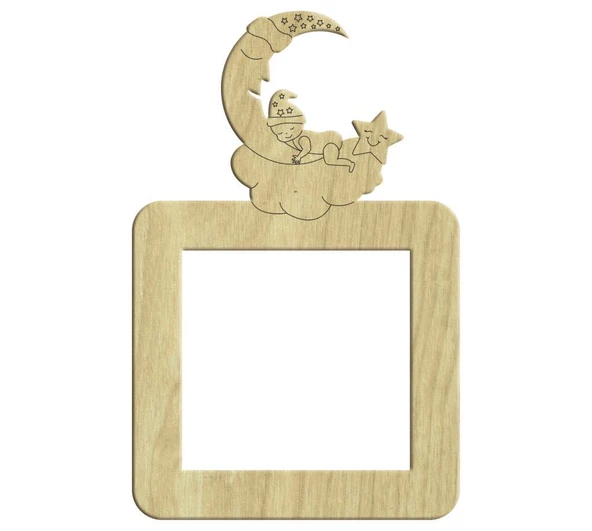 Oğlum Uyuyor Ahşap Pirizlik 16,5x11cm L-069 ürün görseli 1
