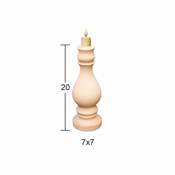 Ahşap Şamdan ŞA-33 ürün görseli 1