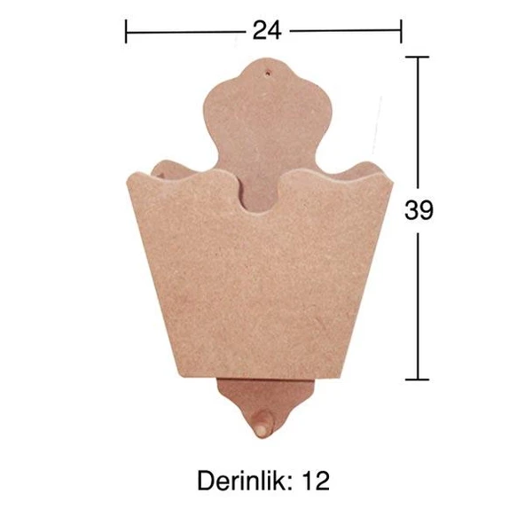 Ahşap Kapıcı Kutusu KP124 ürün görseli 1