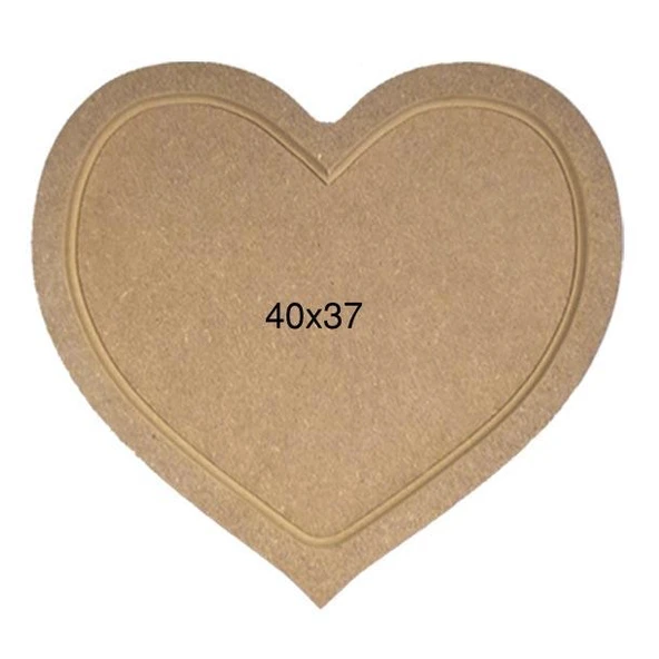 Ahşap Kalpli Tepsi 40x37cm T713 ürün görseli 1