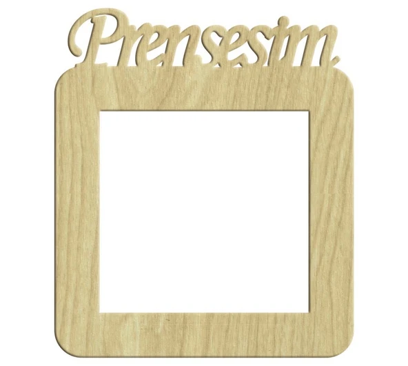 Prensesim Ahşap Pirizlik 12,5x10,5cm L-078 ürün görseli 1