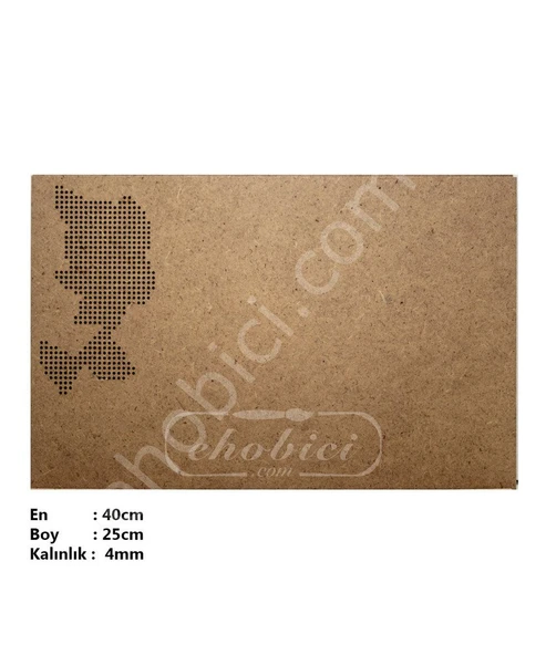 Ahşap Kanaviçe Supla KS03 40x25cm ürün görseli 1