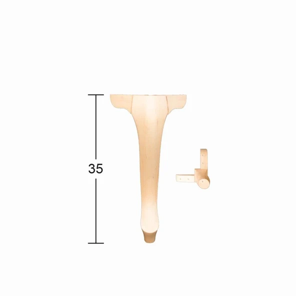 Lükens Ayak 35cm Doğal Ağaç FT-05 ürün görseli 1