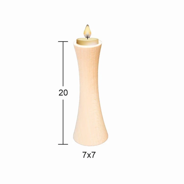 Ahşap Şamdan ŞA-39 ürün görseli 1