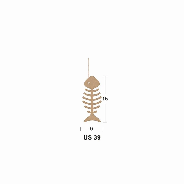 Ahşap Küçük Kılçık 15x6cm 8mm US39 ürün görseli 1