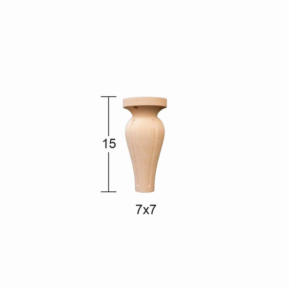 Torna Ayak 15cm Doğal Ağaç FT29 ürün görseli 1