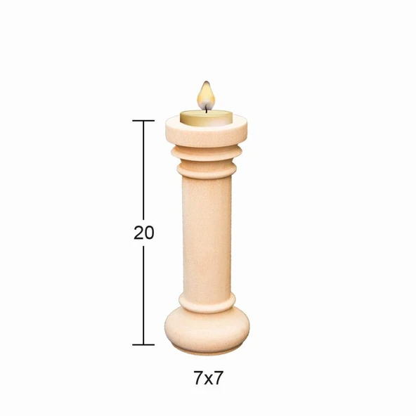 Ahşap Şamdan ŞA-22 ürün görseli 1
