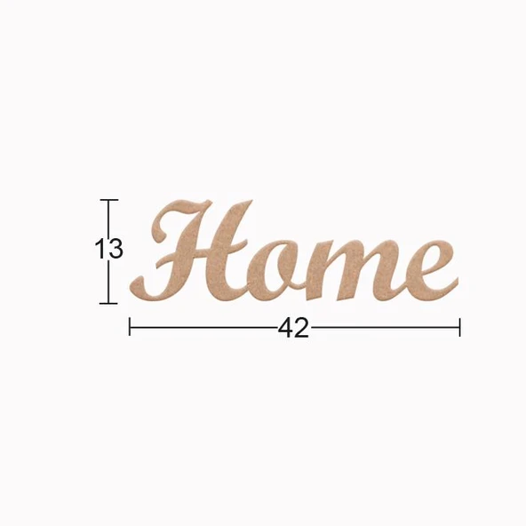 Ahşap Home Yazısı DS-122 ürün görseli 1