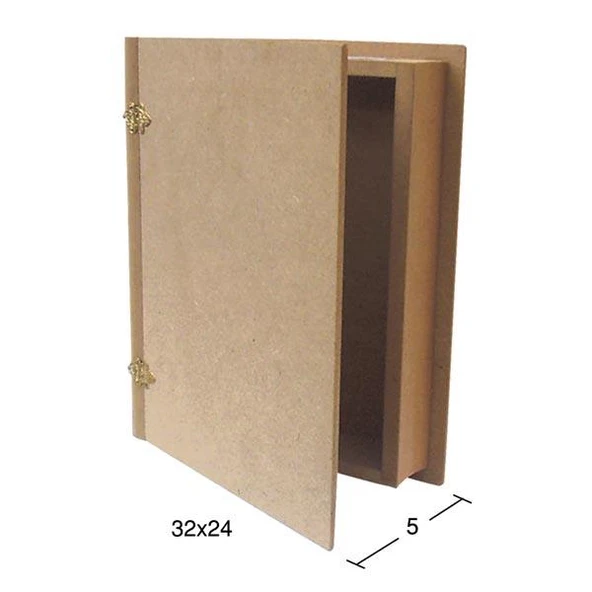 Ahşap Büyük Kitap Kutu KU253 ürün görseli 1