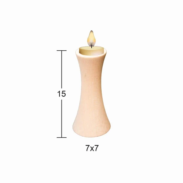 Ahşap Şamdan ŞA-40 ürün görseli 1