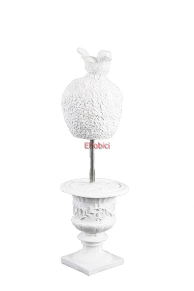 Polyester Demir Çubukta Kuş 32x10cm HYK644 ürün görseli 1