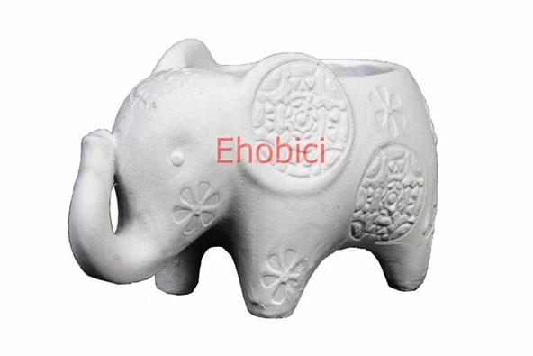 Polyester Büyük Fil Saksi 17x9cm HYK518 ürün görseli 1