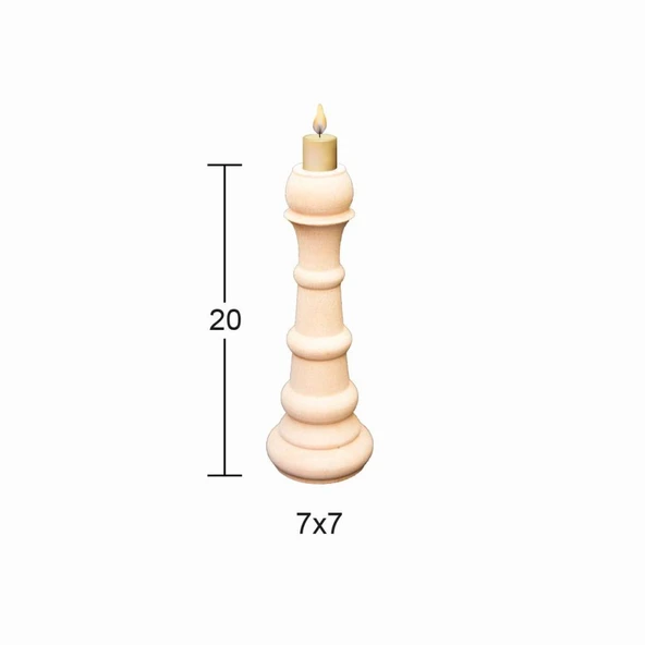 Ahşap Şamdan ŞA-30 ürün görseli 1