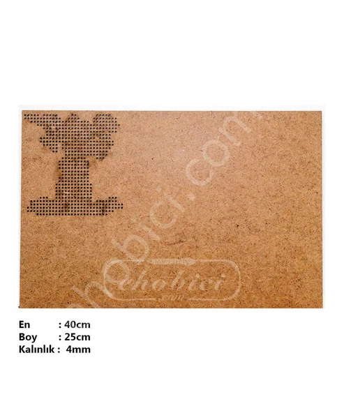 Ahşap Kanaviçe Supla KS01 40x25cm ürün görseli 1