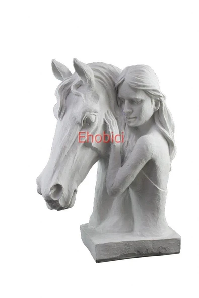 Polyester Kadin Ve At Büst 34x25 Cm HYK476 ürün görseli 1