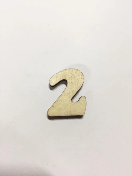 2,5cm Ahşap Harf ve Rakamlar - 2 ürün görseli 1