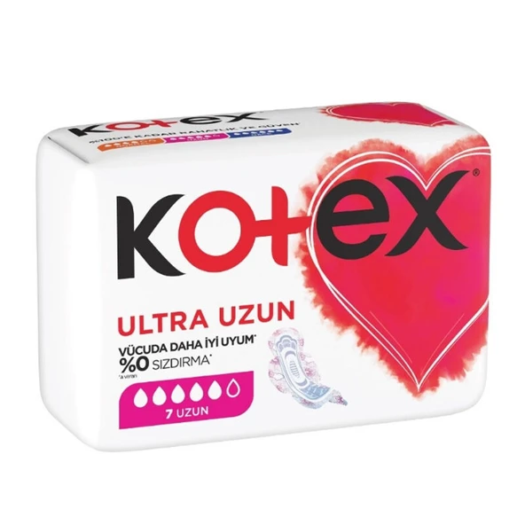Kotex Ultra Dry Soft Ultra Kanatlı Uzun 7 Adet ürün görseli 1