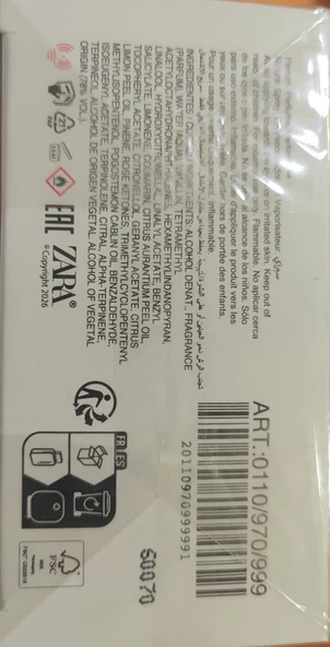 ZARA GOLDEN DECADE NECTAR EDP 80ML (2.71 FL. OZ). - Resim 4