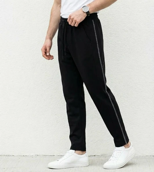 Erkek Slim Fit Pamuklu Eşofman Altı ürün görseli 1