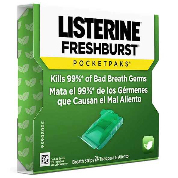 Listerine Fresburst Damak Strips Tekli 24 Yaprak ürün görseli 1
