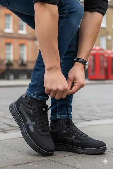Fort 2308 Dks Keten Rahat Hafif Sneaker Erkek Ayakkabı ürün görseli 1