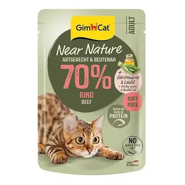 GimCat Near Nature Ezme Sığır Etli Yetişkin Kedi Konservesi 85 Gr ürün görseli 1