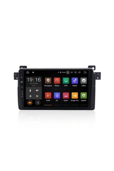 Bmw E46 3.20 Android 9 Multimedya Ekran Navigasyon Oem-4gb-32gb-nav-5507 ürün görseli 1