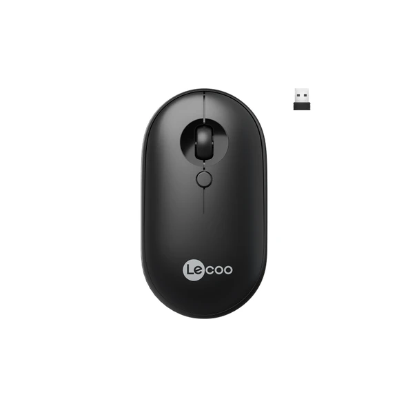 Lenovo Lecoo WS212-BK Siyah Optik Kablosuz Mouse ürün görseli 1