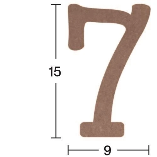 Rakam Ahşap Obje 18mm - 7 ürün görseli 1