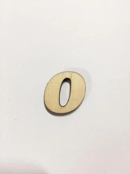 2,5cm Ahşap Harf ve Rakamlar - O ürün görseli 1