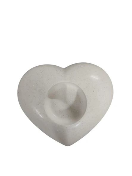 Dekoratif Kalp Mumluk 10,5x9cm ürün görseli 1