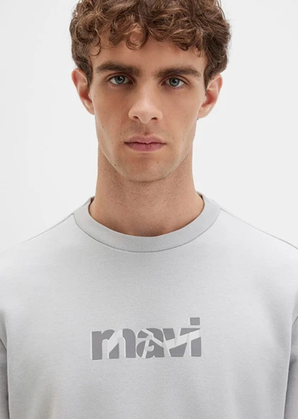 Mavi M0S10402 Logo Baskılı Erkek Sweatshirt - Resim 6
