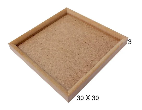 Ahşap Kare Pano 35x35cm PA215 ürün görseli 1