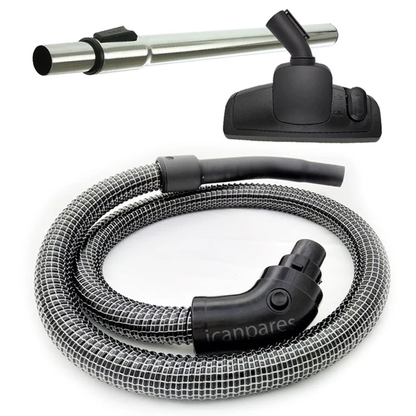 Arçelik İle Uyumlu 3191040500 Elektrikli Süpürge Çelik Telli Hortumu Emici Yer Başlığı Teleskopik Borusu D ürün görseli 1