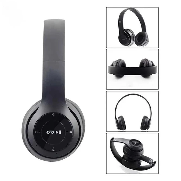 P47 Bluetooth Kablosuz Kulaküstü Kulaklık - Resim 5