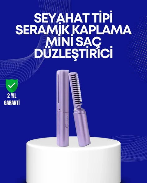 USB Şarjlı Kablosuz Saç Düzleştirici – Hızlı ve Pratik ürün görseli 1
