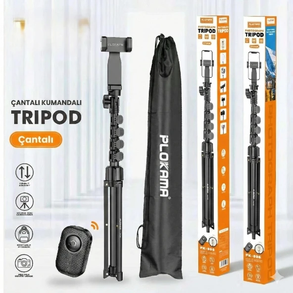 Çantalı Kumandalı Tripod ürün görseli 1