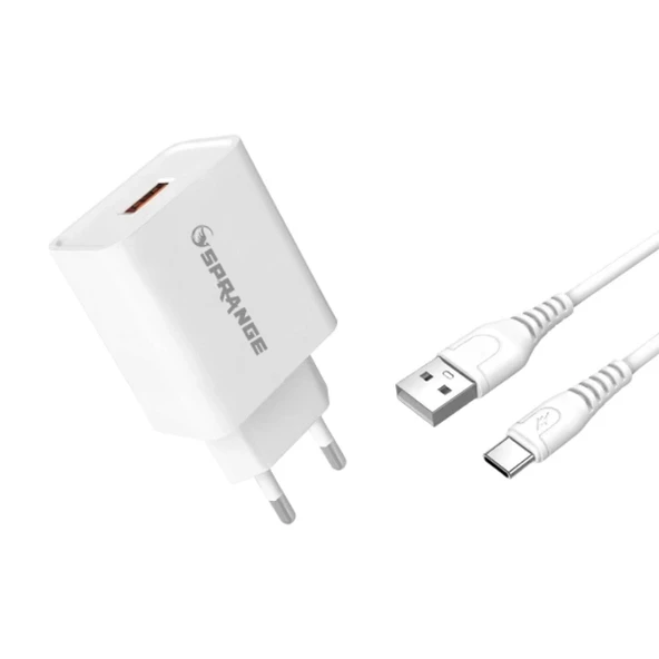22W USB-A Başlık - Type-C Data Ve Şarj USB Kablosu ürün görseli 1