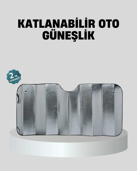 Araba Güneşliği Alüminyum Yansıtıcı Yüzeyle Etkili Isı Koruması ürün görseli 1