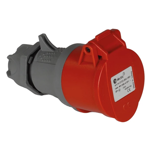 TP Electric 3122-304-1601 Vidalı Bağlantı IP44 4x16A CEE Norm Uzatma Prizi ürün görseli 1