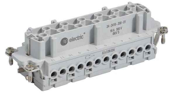 TP Electric 24-2416-200-01 Vidalı Bağlantı 24x16A Priz Çekirdek (1-24) ürün görseli 1