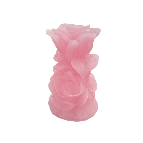 Silikon 3D Vazo Formlu Gül Mum Kalıbı - Resim 2