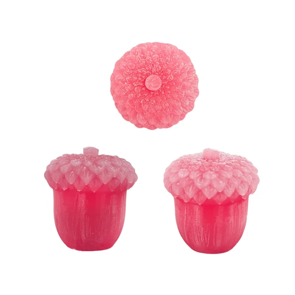 Silikon 3D Meşe Palamudu Mum Kalıbı - Resim 2