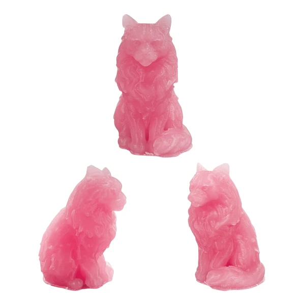 Silikon 3D Kedi Figürü Mum Kalıbı - Resim 4