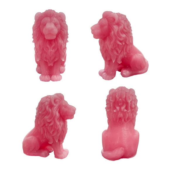 Silikon 3D Aslan Figürü Mum Kalıbı - Resim 2