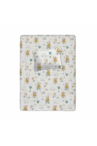 %100 Pamuklu Bebek Lastikli Çarşaf - Bebek Yastık Kılıfı 35x45 ürün görseli 1