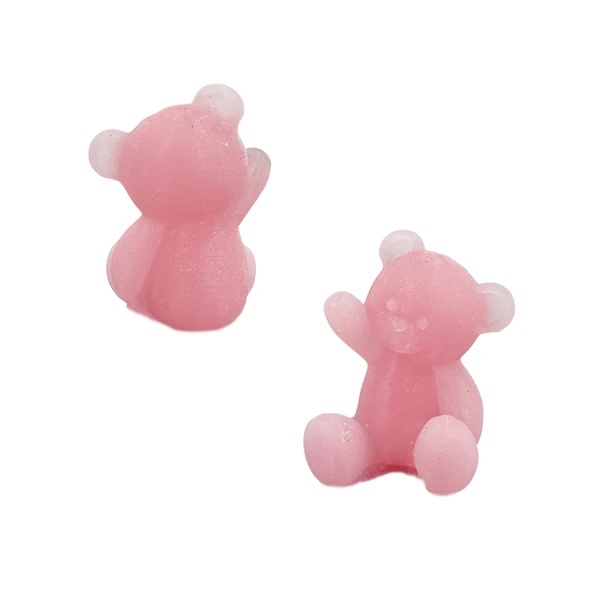 Silikon 3D El Sallayan Sevimli Ayıcık Mum Kalıbı - Resim 2